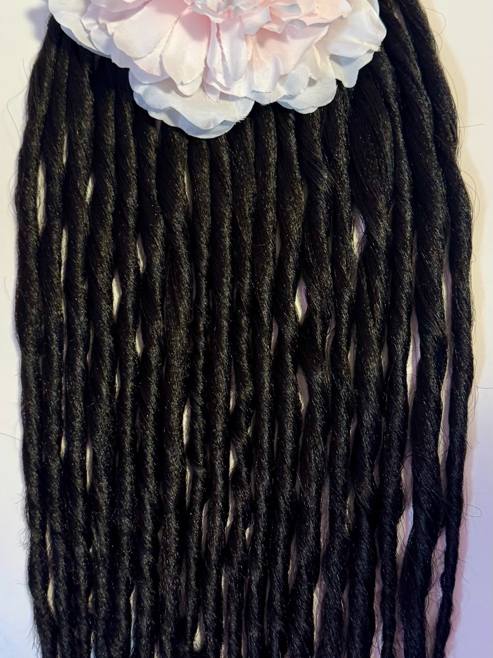 Natural-Look Black Faux Locs Extensions - Women Hair